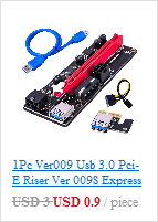 PCI-E Riser011 V011 Pro - Kabel Adapter GPU 1X do X16 6-pin - dla karty wideo - Wianko - 2
