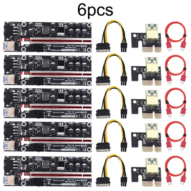 PCI-E Riser011 V011 Pro - Kabel Adapter GPU 1X do X16 6-pin - dla karty wideo - Wianko - 20