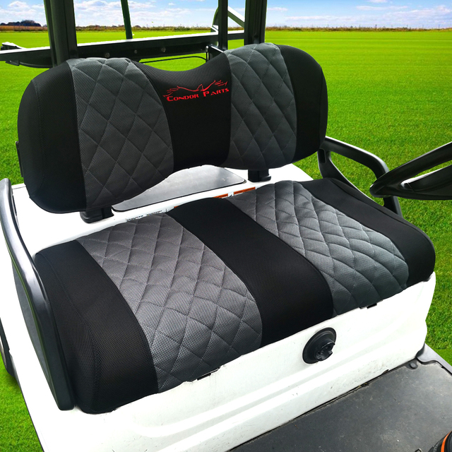 Pokrowce na wózek golfowy EZGO TXT i RXV - oddychający poliester z siateczką, zmywalne, nowe - Wianko - 1