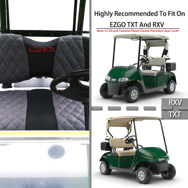 Pokrowce na wózek golfowy EZGO TXT i RXV - oddychający poliester z siateczką, zmywalne, nowe - Wianko - 5