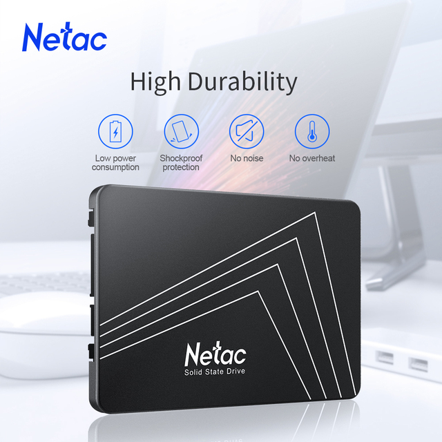 Netac Dysk SSD 240 GB 2.5 SATAIII 1 TB - 120 GB - 128 GB - 256 GB - 480 GB - 512 GB - 960 GB - Wewnętrzny HDD SSD dla PC - Wianko - 1
