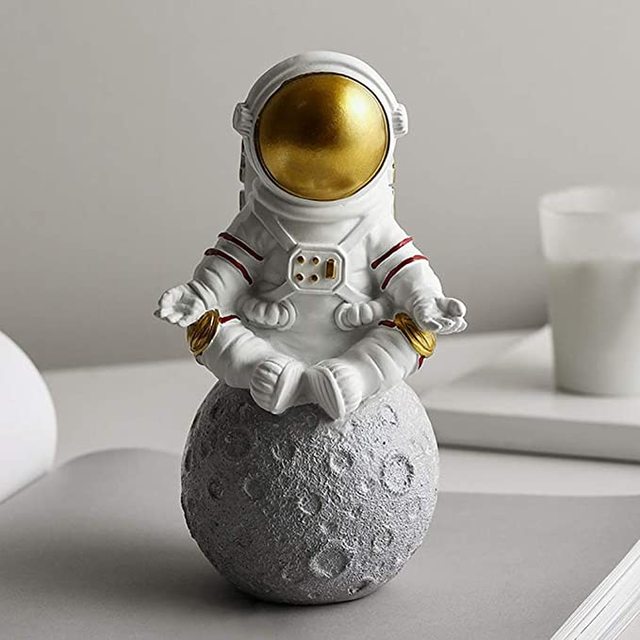 Zestaw dekoracji DIY Astronauta - Mini Figurka Rysunek Beeldje Pop Home Decor, idealny prezent - Wianko - 8