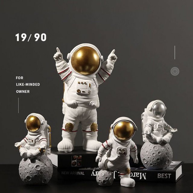 Zestaw dekoracji DIY Astronauta - Mini Figurka Rysunek Beeldje Pop Home Decor, idealny prezent - Wianko - 3