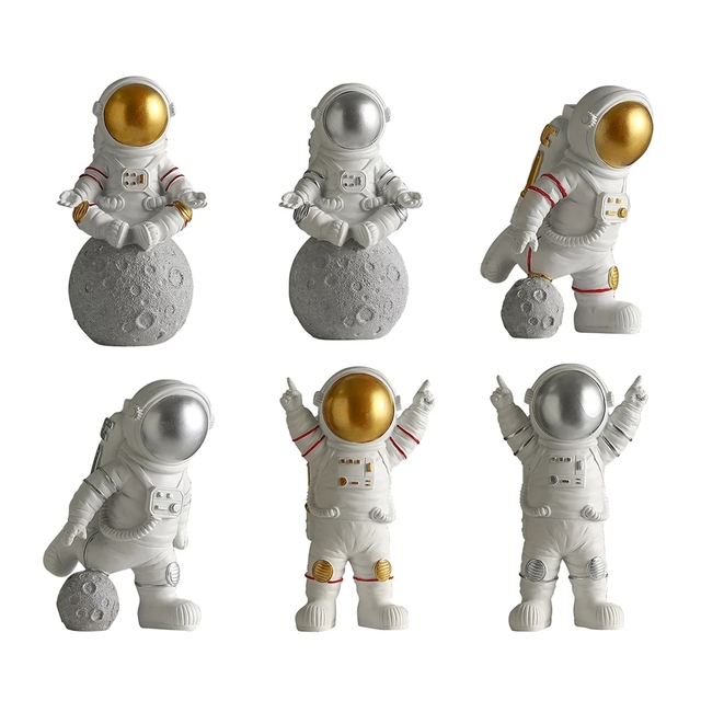Zestaw dekoracji DIY Astronauta - Mini Figurka Rysunek Beeldje Pop Home Decor, idealny prezent - Wianko - 12