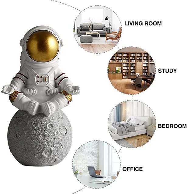 Zestaw dekoracji DIY Astronauta - Mini Figurka Rysunek Beeldje Pop Home Decor, idealny prezent - Wianko - 14