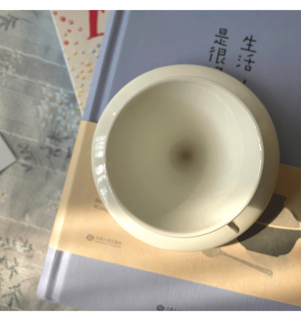 Kubek ceramiczny Skandynawski Styl Minimalistyczny, biały, zestaw z filiżanką i spodkiem, wysokiej jakości porcelanowy, geometryczny design - Wianko - 7