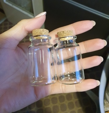 Małe szklane butelki z przezroczystym korkiem, 30x5 mm, pojemność 20ml - Wianko - 6