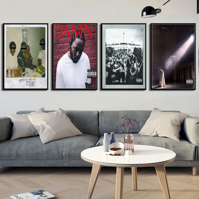 Albumy muzyczne Hip Hop Rap - plakaty artystyczne na płótnie dla salonu Home Decor - Wianko - 3