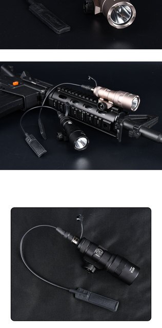 Tactical LED Scout Light for 20mm Picatinny Rail - WADSN M600C M600U M300C M300A M600B Mini Hunting Weapon Light - Wianko - 6