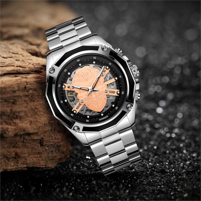 Nowy zegarek męski Forsining 2019 ze szkieletem i szafirowym kryształem, wodoodporny reloj hombre - Wianko - 12