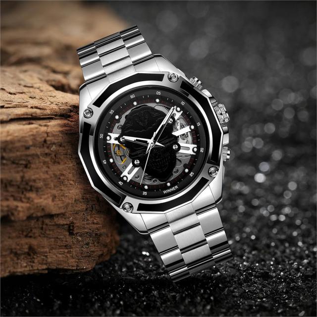 Nowy zegarek męski Forsining 2019 ze szkieletem i szafirowym kryształem, wodoodporny reloj hombre - Wianko - 14