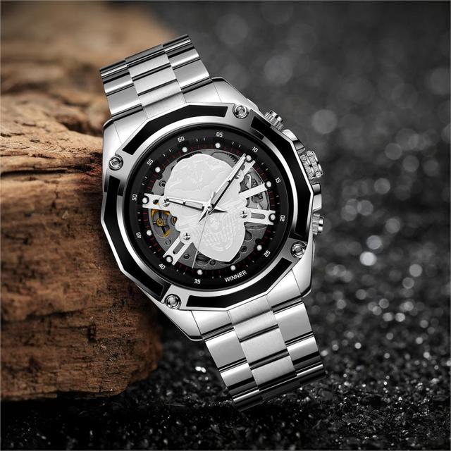 Nowy zegarek męski Forsining 2019 ze szkieletem i szafirowym kryształem, wodoodporny reloj hombre - Wianko - 16