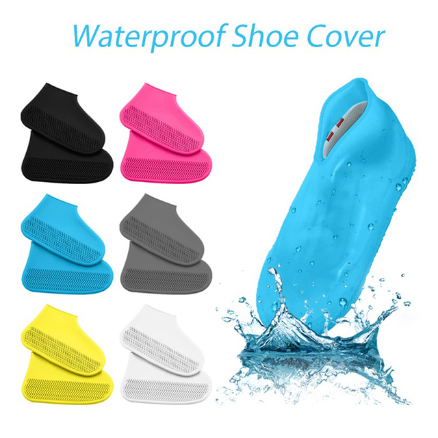 Silikonowe przeciwdeszczowe pokrowce na buty wielokrotnego użytku – wodoodporne, zmywalne, odporne na zużycie – dla dorosłych i dzieci - Wianko - 2