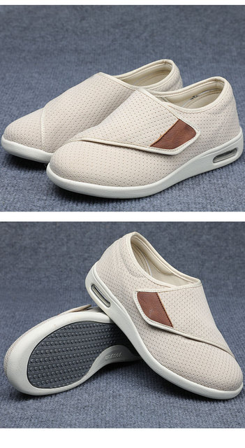 Regulowane męskie buty na spuchnięte stopy - wygodne obuwie nieformalne - Wianko - 17