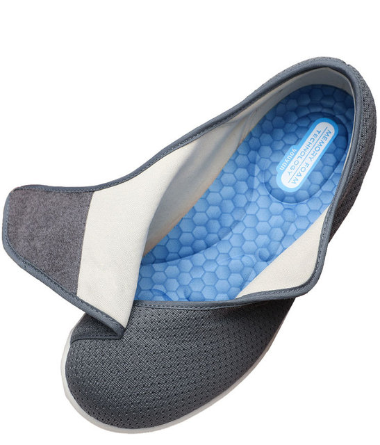 Regulowane męskie buty na spuchnięte stopy - wygodne obuwie nieformalne - Wianko - 9