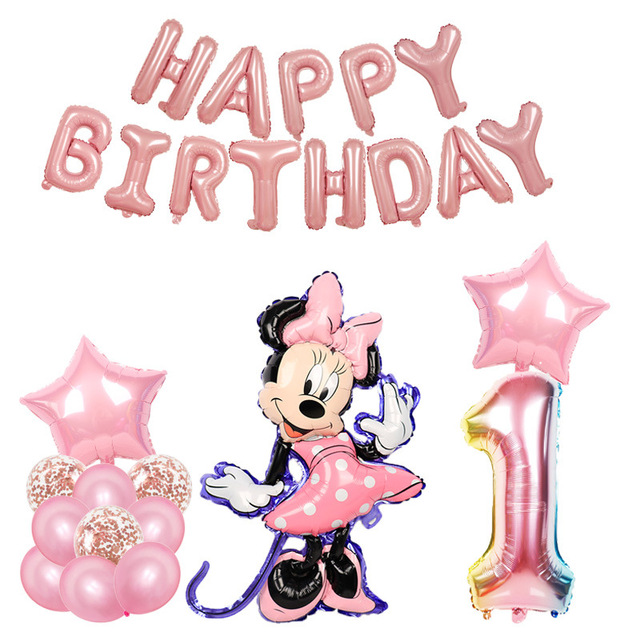 Folia aluminiowa cyfrowy balon z postaciami Minnie Mickey Mouse - urodzinowa dekoracja dziewczynki - Wianko - 2