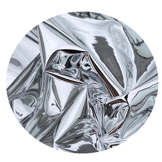 Chzimade 50x137cm srebrne lustro odblaskowe, wodoodporne dwustronne ubranie z tkaniny TPU - Wianko - 4