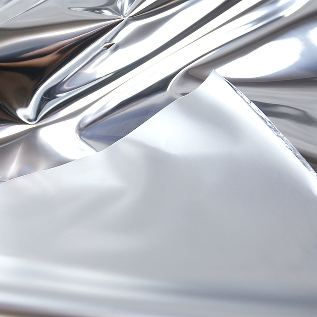 Chzimade 50x137cm srebrne lustro odblaskowe, wodoodporne dwustronne ubranie z tkaniny TPU - Wianko - 5