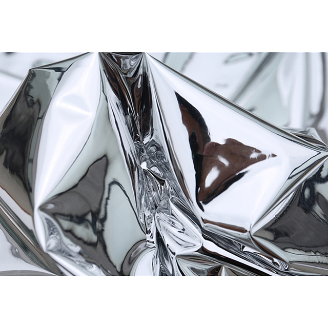 Chzimade 50x137cm srebrne lustro odblaskowe, wodoodporne dwustronne ubranie z tkaniny TPU - Wianko - 3