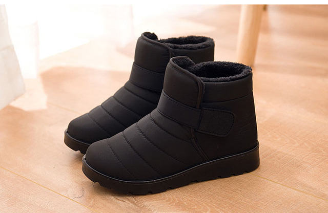 Męskie zimowe buty półtrampki wojskowe z wodoodpornym futrem, rozmiar Plus, płaskie obuwie robocze - Wianko - 5