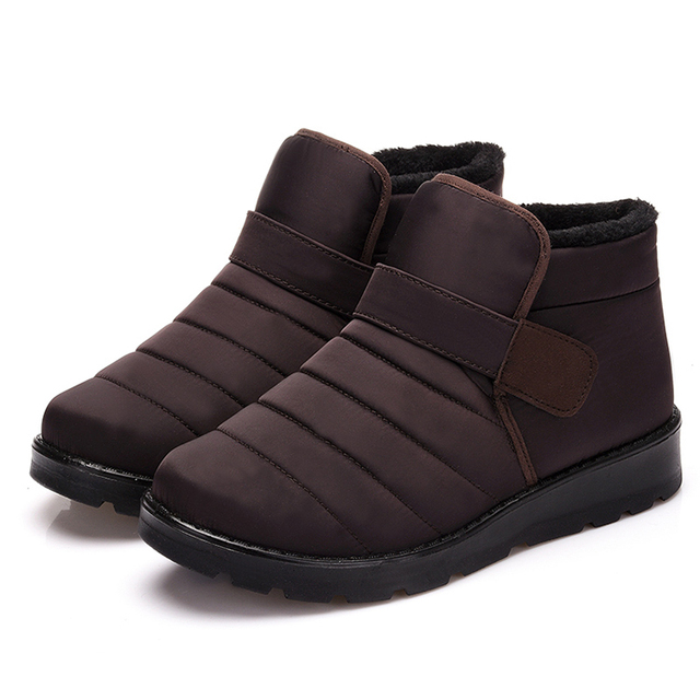 Męskie zimowe buty półtrampki wojskowe z wodoodpornym futrem, rozmiar Plus, płaskie obuwie robocze - Wianko - 9
