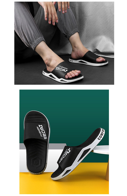 Męskie sportowe kapcie KEEROP PVC - trendy obuwie plażowe, antypoślizgowe oraz oddychające Flip Flop - Wianko - 8