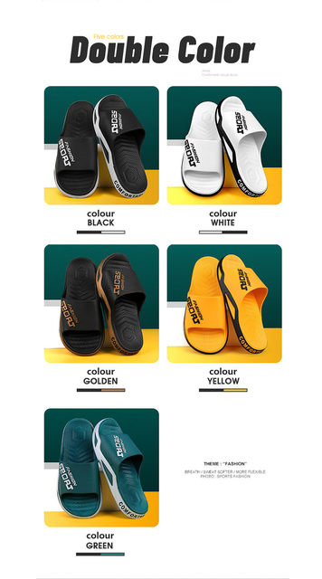 Męskie sportowe kapcie KEEROP PVC - trendy obuwie plażowe, antypoślizgowe oraz oddychające Flip Flop - Wianko - 4