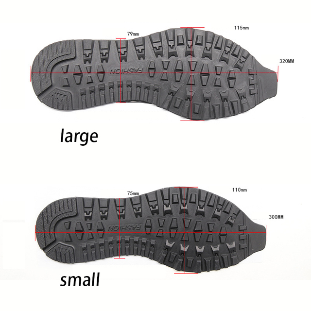 Podeszwy gumowe antypoślizgowe do wymiany - odporna na zużycie naprawa butów - Wianko - 7