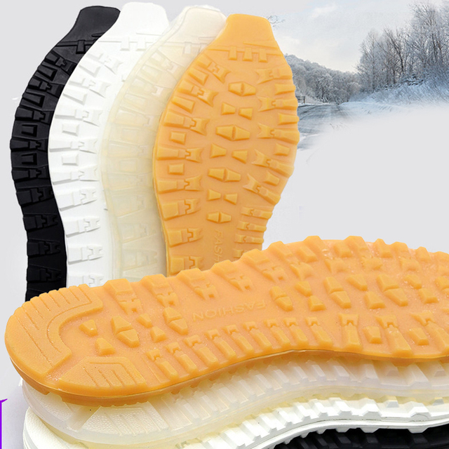 Podeszwy gumowe antypoślizgowe do wymiany - odporna na zużycie naprawa butów - Wianko - 5