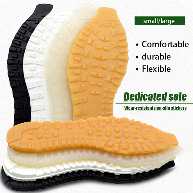 Podeszwy gumowe antypoślizgowe do wymiany - odporna na zużycie naprawa butów - Wianko - 3