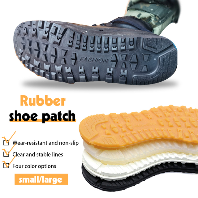 Podeszwy gumowe antypoślizgowe do wymiany - odporna na zużycie naprawa butów - Wianko - 2