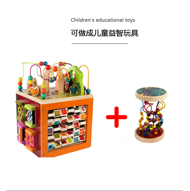 Zestaw 26 drewnianych koralików DIY w kształcie kwadratowych liter bukowych 10/12mm - edukacyjna zabawka i rękodzieło dla dzieci - Wianko - 6