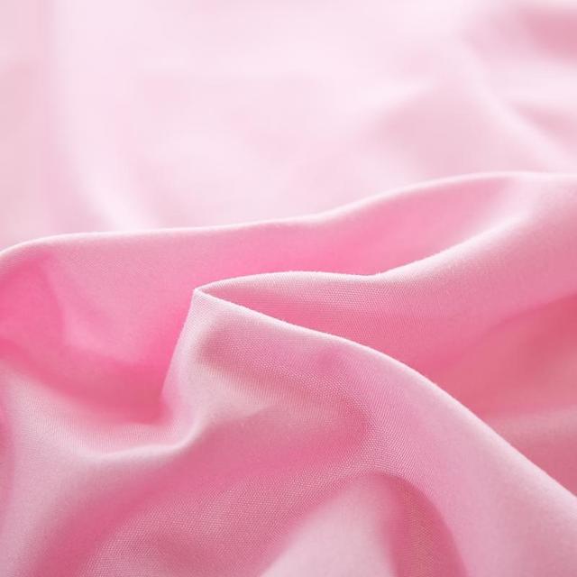 Zestaw pościeli z jednolitym różowym kolorem - kołdra, poszewka na poduszkę, płaski arkusz - dla dziewczynki, dorosłej kobiety - Wianko - 20