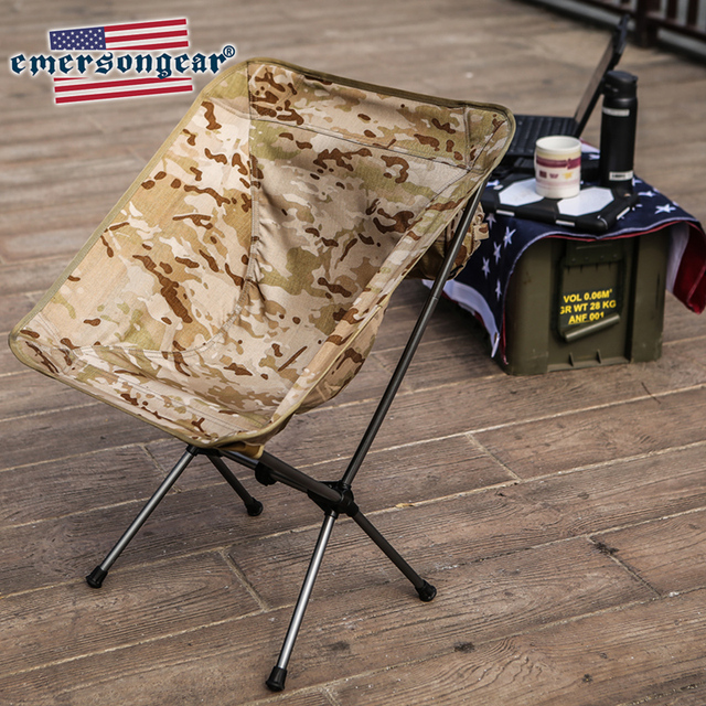 Krzesło składane Emersongear Camping wędkarskie podróżne ogrodowe oświetlenie polowanie kamuflaż EM7076 - Wianko - 15