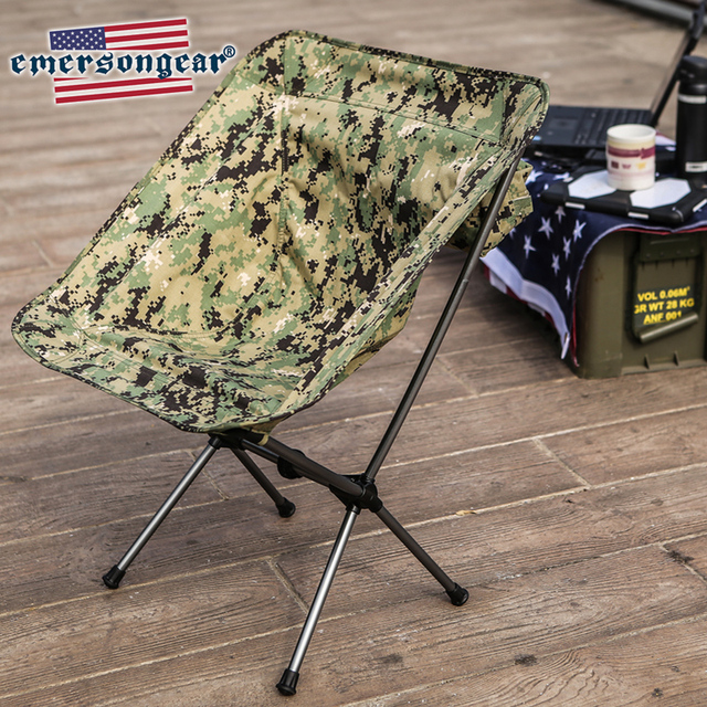 Krzesło składane Emersongear Camping wędkarskie podróżne ogrodowe oświetlenie polowanie kamuflaż EM7076 - Wianko - 14