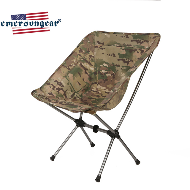 Krzesło składane Emersongear Camping wędkarskie podróżne ogrodowe oświetlenie polowanie kamuflaż EM7076 - Wianko - 9