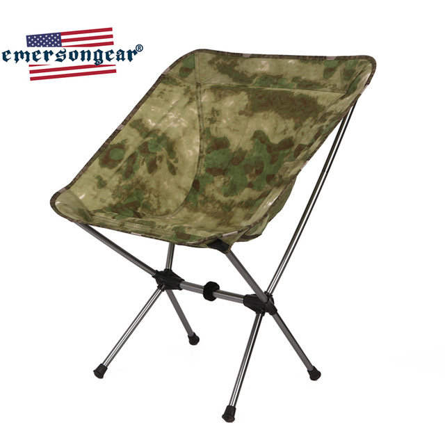 Krzesło składane Emersongear Camping wędkarskie podróżne ogrodowe oświetlenie polowanie kamuflaż EM7076 - Wianko - 8