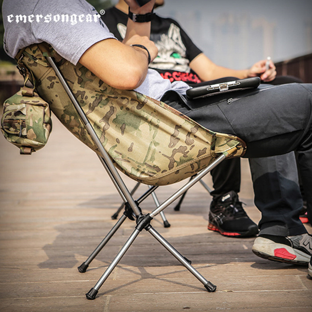 Krzesło składane Emersongear Camping wędkarskie podróżne ogrodowe oświetlenie polowanie kamuflaż EM7076 - Wianko - 17