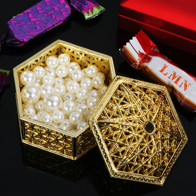 Mini plastikowe pudełko na ciastka z 4 sztukami, złota folia, 6cm, idealne na ślub, przyjęcie dla dzieci i inne uroczystości - Wianko - 13