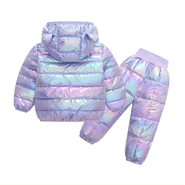 2021 Moda - Nowy Zestaw Dziecięcy 2 szt. Płaszcz + Spodnie Zimowe dla Małych Dziewczynek i Chłopców - Wianko - 10
