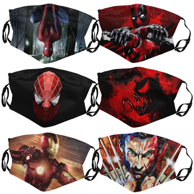 Maska Avengers Spiderman Iron Man Marvel dla dzieci - Wianko - 1