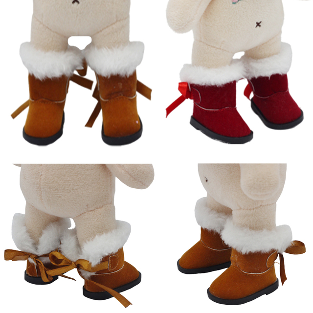 Lalki Boot 5.5*2.8cm dla 1/6 1/4 BJD Doll - Mini śnieżne buty zimowe EXO, rosyjska lalka 14.5 cala - akcesoria do lalek - Wianko - 12