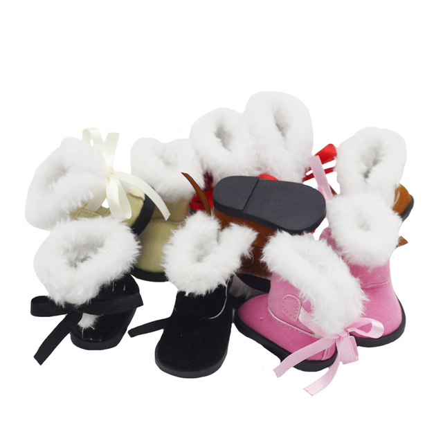 Lalki Boot 5.5*2.8cm dla 1/6 1/4 BJD Doll - Mini śnieżne buty zimowe EXO, rosyjska lalka 14.5 cala - akcesoria do lalek - Wianko - 9