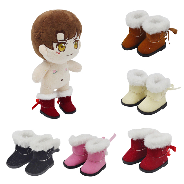 Lalki Boot 5.5*2.8cm dla 1/6 1/4 BJD Doll - Mini śnieżne buty zimowe EXO, rosyjska lalka 14.5 cala - akcesoria do lalek - Wianko - 10