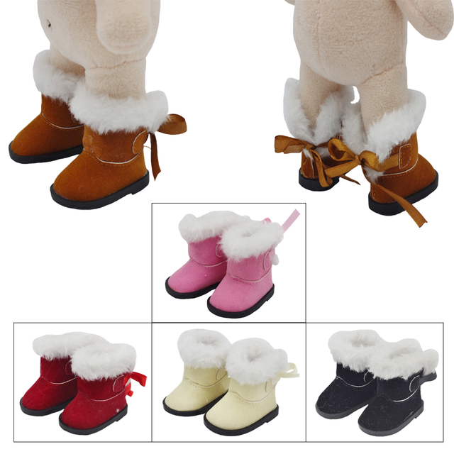 Lalki Boot 5.5*2.8cm dla 1/6 1/4 BJD Doll - Mini śnieżne buty zimowe EXO, rosyjska lalka 14.5 cala - akcesoria do lalek - Wianko - 1