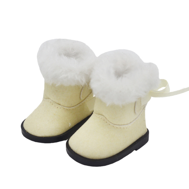 Lalki Boot 5.5*2.8cm dla 1/6 1/4 BJD Doll - Mini śnieżne buty zimowe EXO, rosyjska lalka 14.5 cala - akcesoria do lalek - Wianko - 7