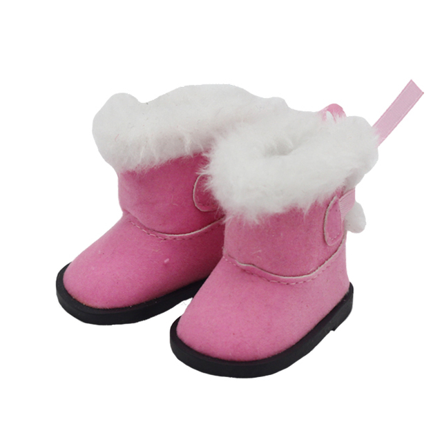 Lalki Boot 5.5*2.8cm dla 1/6 1/4 BJD Doll - Mini śnieżne buty zimowe EXO, rosyjska lalka 14.5 cala - akcesoria do lalek - Wianko - 4
