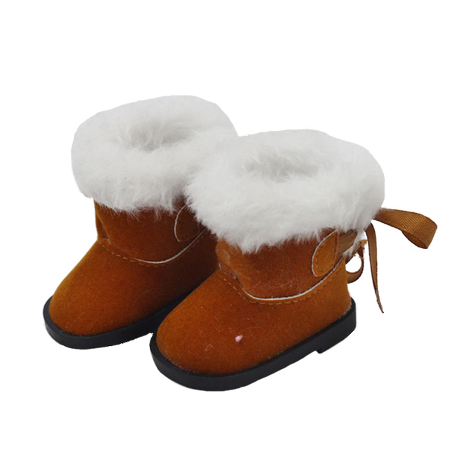 Lalki Boot 5.5*2.8cm dla 1/6 1/4 BJD Doll - Mini śnieżne buty zimowe EXO, rosyjska lalka 14.5 cala - akcesoria do lalek - Wianko - 8