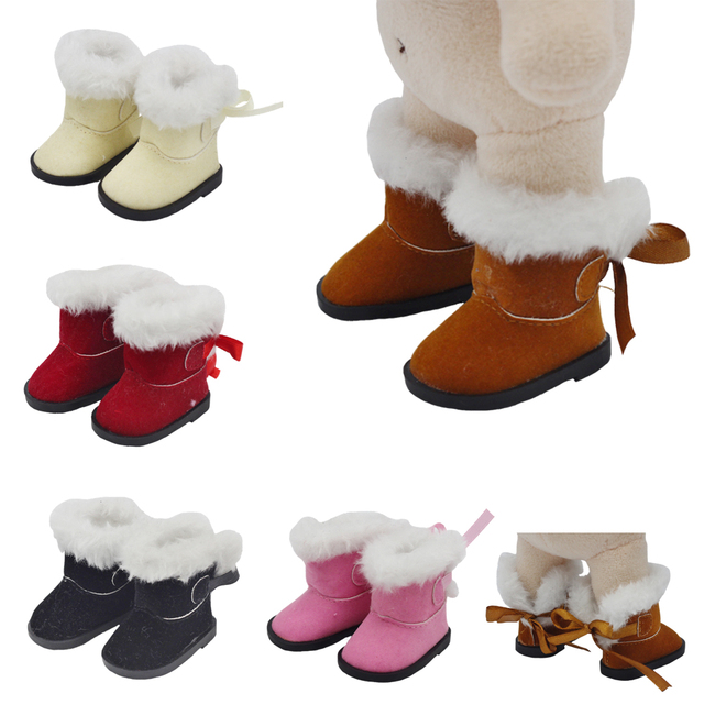 Lalki Boot 5.5*2.8cm dla 1/6 1/4 BJD Doll - Mini śnieżne buty zimowe EXO, rosyjska lalka 14.5 cala - akcesoria do lalek - Wianko - 11