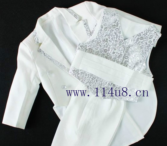 Chłopięcy formalny garnitur Limited - płaskie smokingowe blezery dla chłopców, 4 sztuki - Wianko - 2